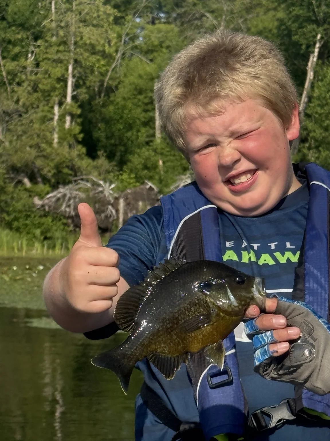 Bluegill catch